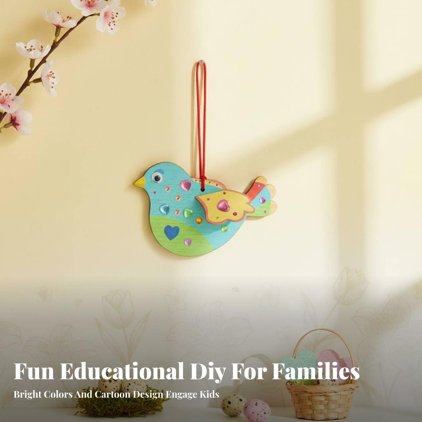 Wooden Puzzle Kids - Çocuklar için Kendin Yap Ahşap Kuş