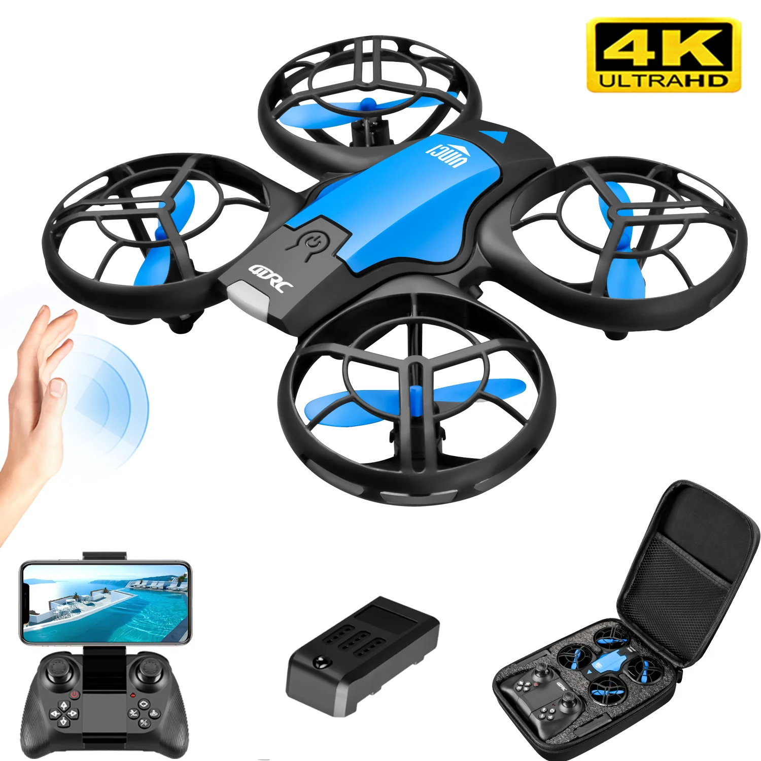 Kids Toys Helicopter - V8 Yeni Mini Drone 4K Profesyonel