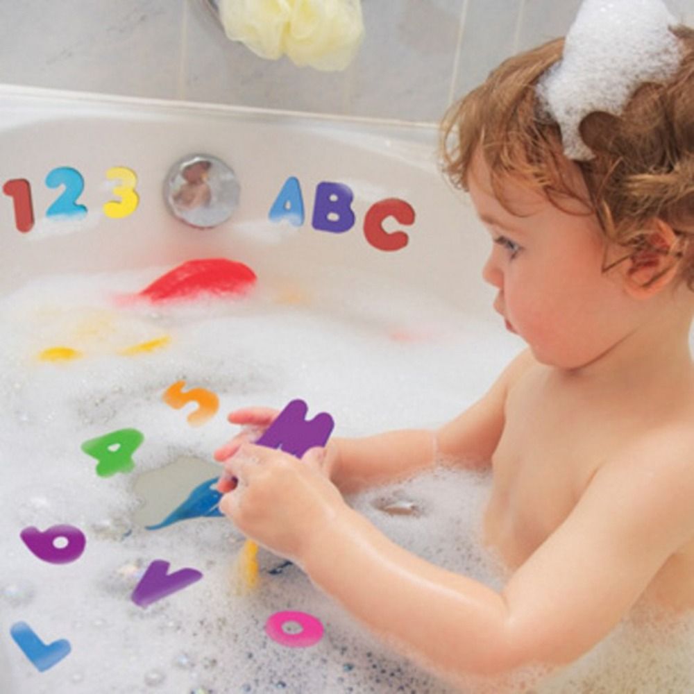 Bath Letter Number Foam - 36 adet Etiket Oyunu Yüzme Oyun