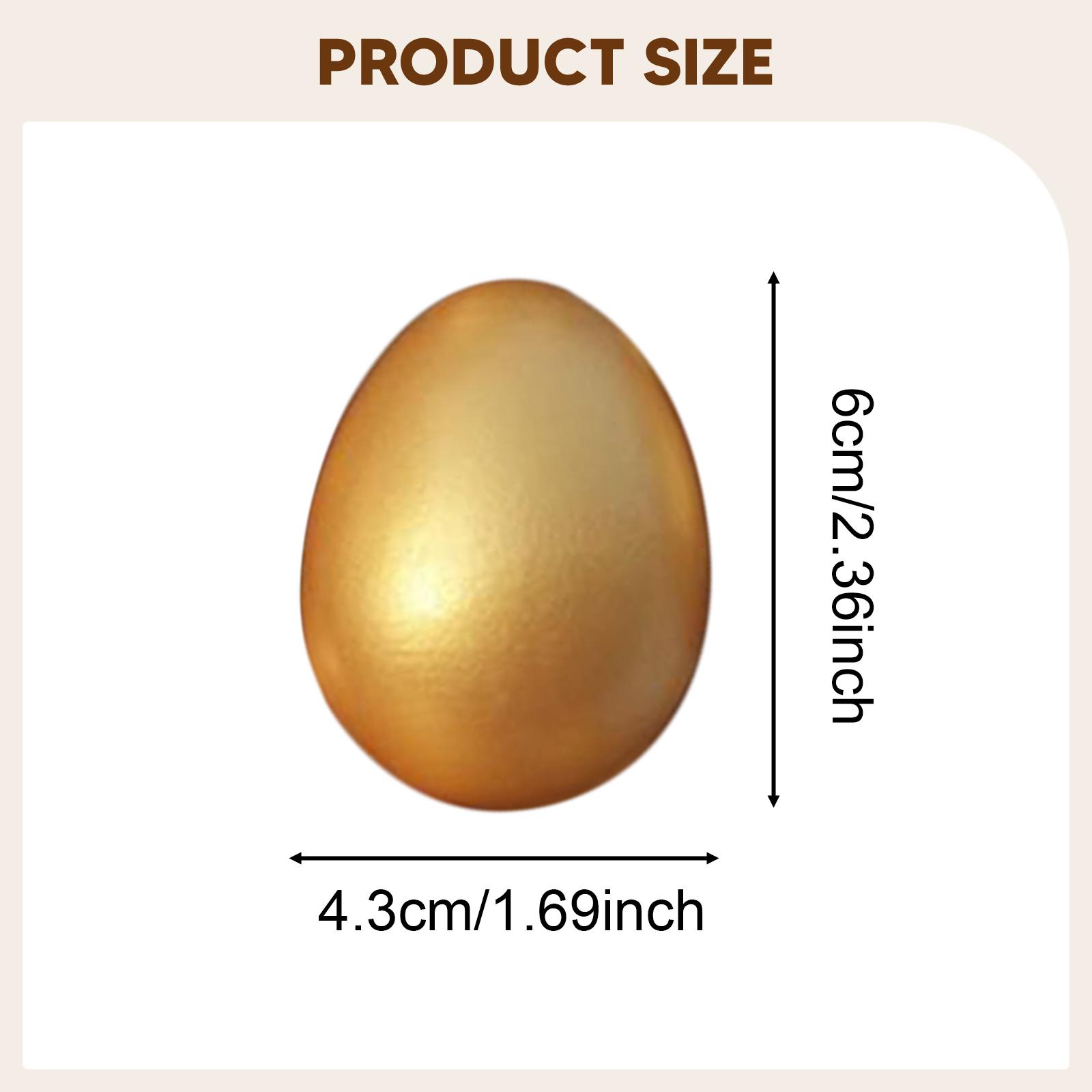 Kids Toys Play Egg - 10 Adet Altın Paskalya Süsleme Yumurtaları