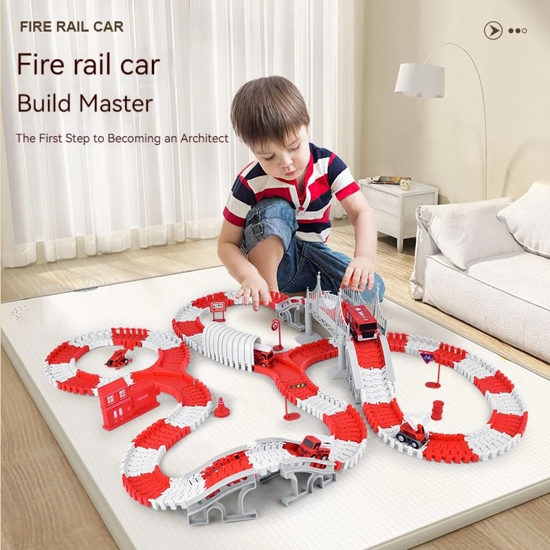İtfaiye yolu montaj araba mühe - Kids Toys Supplier incelemesi ve fiyatı