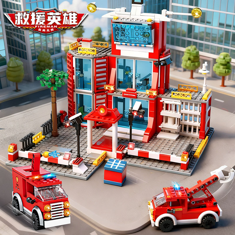 Şehir Polis Karakolu Yapı Taşl - Kids Toys Helicopter incelemesi ve fiyatı