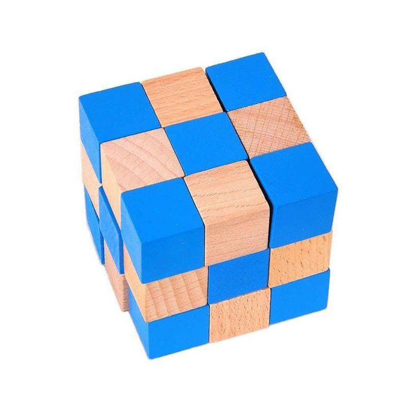Kare Yılan Küp Ahşap Zeka Oyun - Wooden Puzzle Kids incelemesi ve fiyatı